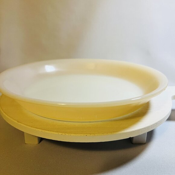 Fire King Peach Luster 9 Inch Pie Plate Dish Vintage Open Baker Anchor Hocking - Picture 10 of 10